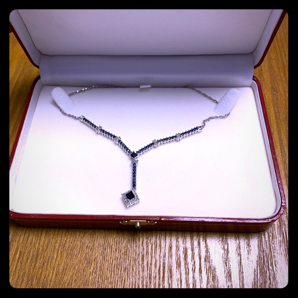 Blue Necklace 14K